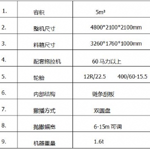 5方牵引式撒肥车